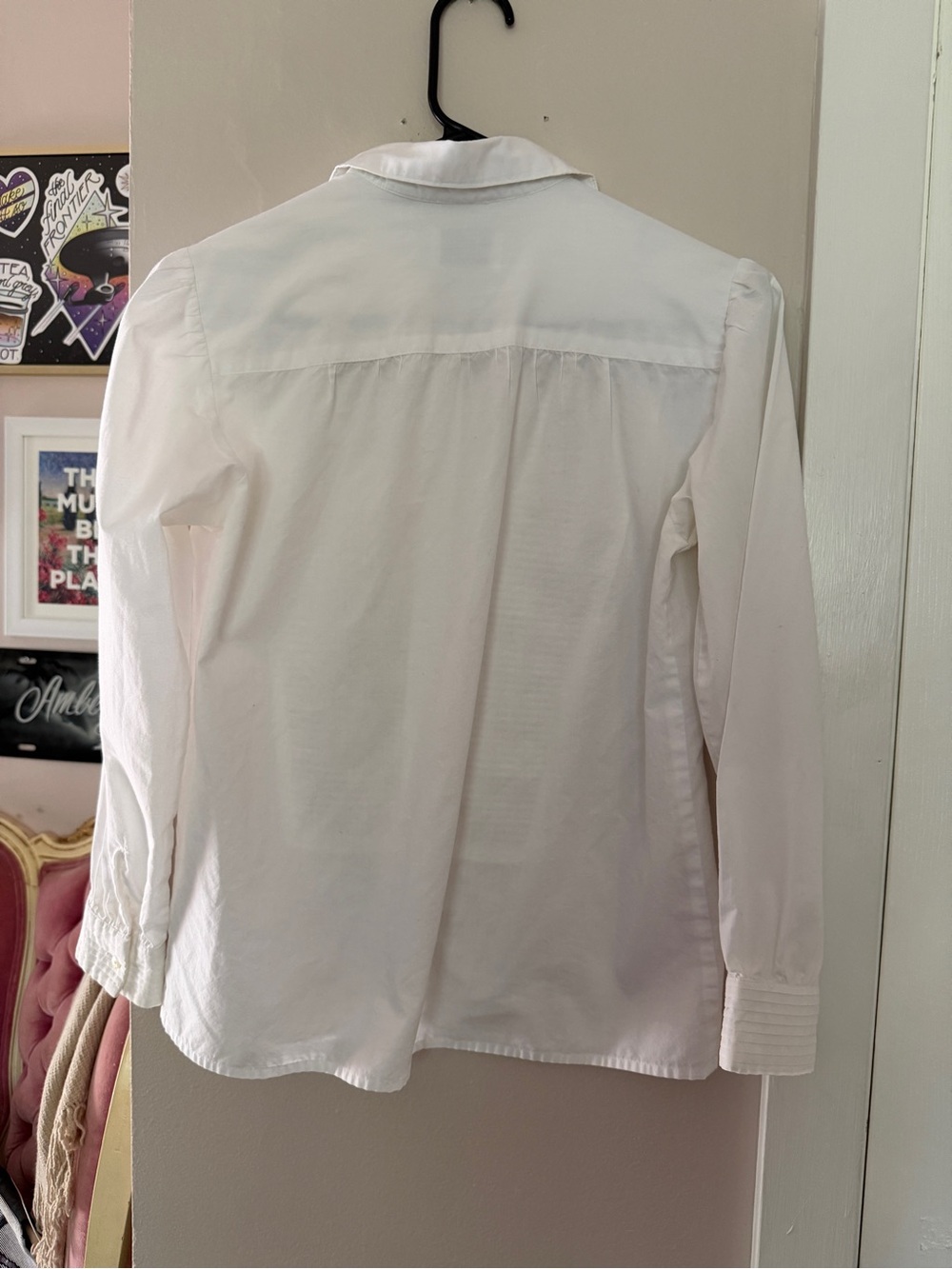 Vintage Mr. Witt White Pleated Front Dress Shirt - Picture 2 of 6